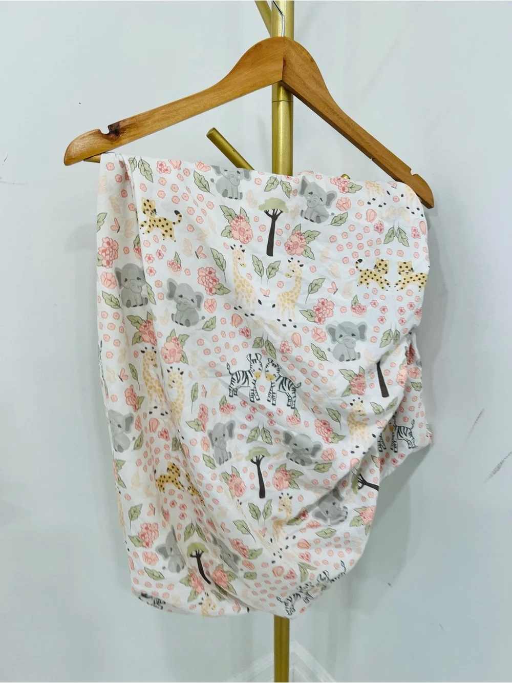 Baby Zebra Print Quilted Throw - Unbranded Pink & White